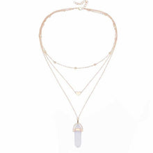 Load image into Gallery viewer, Opal Pink Stone Necklace