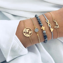 Load image into Gallery viewer, 5Pcs/ Crystal Chain Bracelet