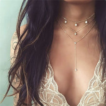 Load image into Gallery viewer, Gold Star Rod Necklace