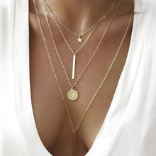 Load image into Gallery viewer, Gold Star Rod Necklace