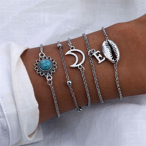 5Pcs / Blue Moon Bracelets