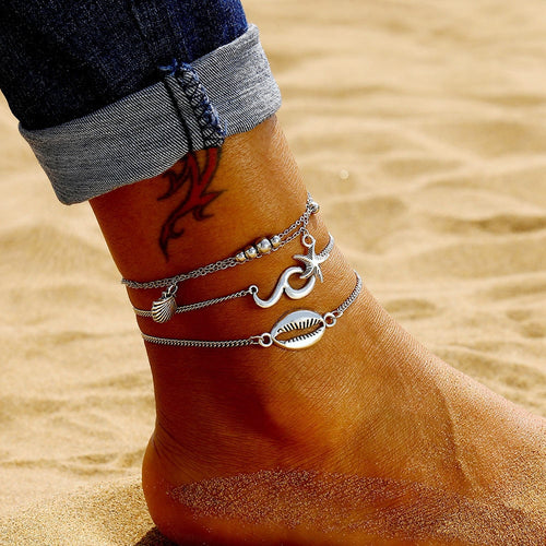 Starfish Shell Anklet