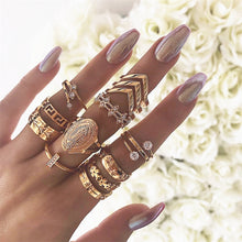 Load image into Gallery viewer, 13 Pcs/  Flower Leaves Ring